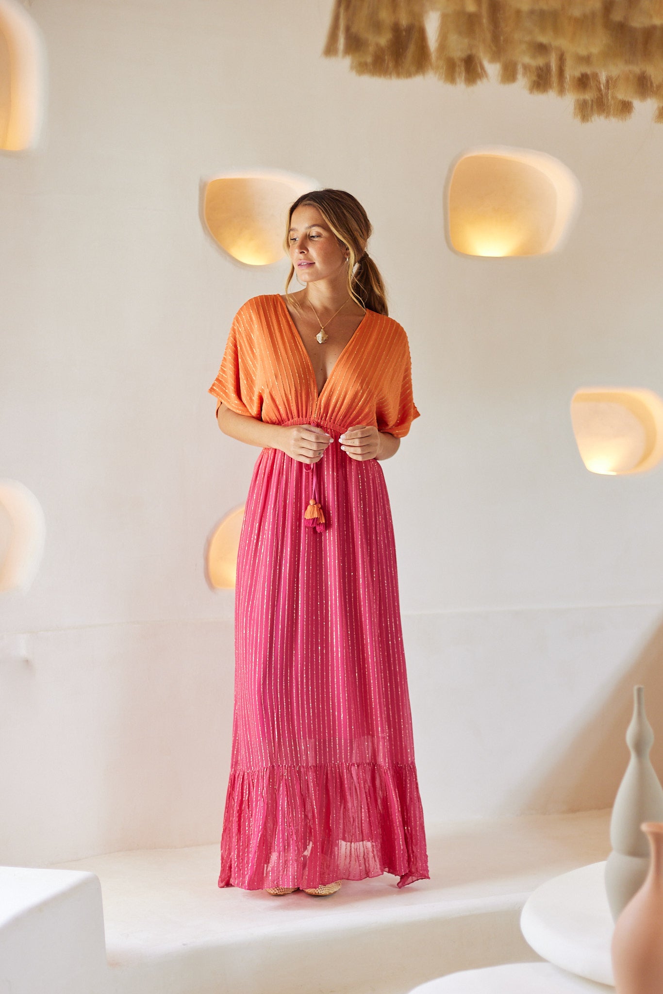 Sunset Blush Maxi Dress