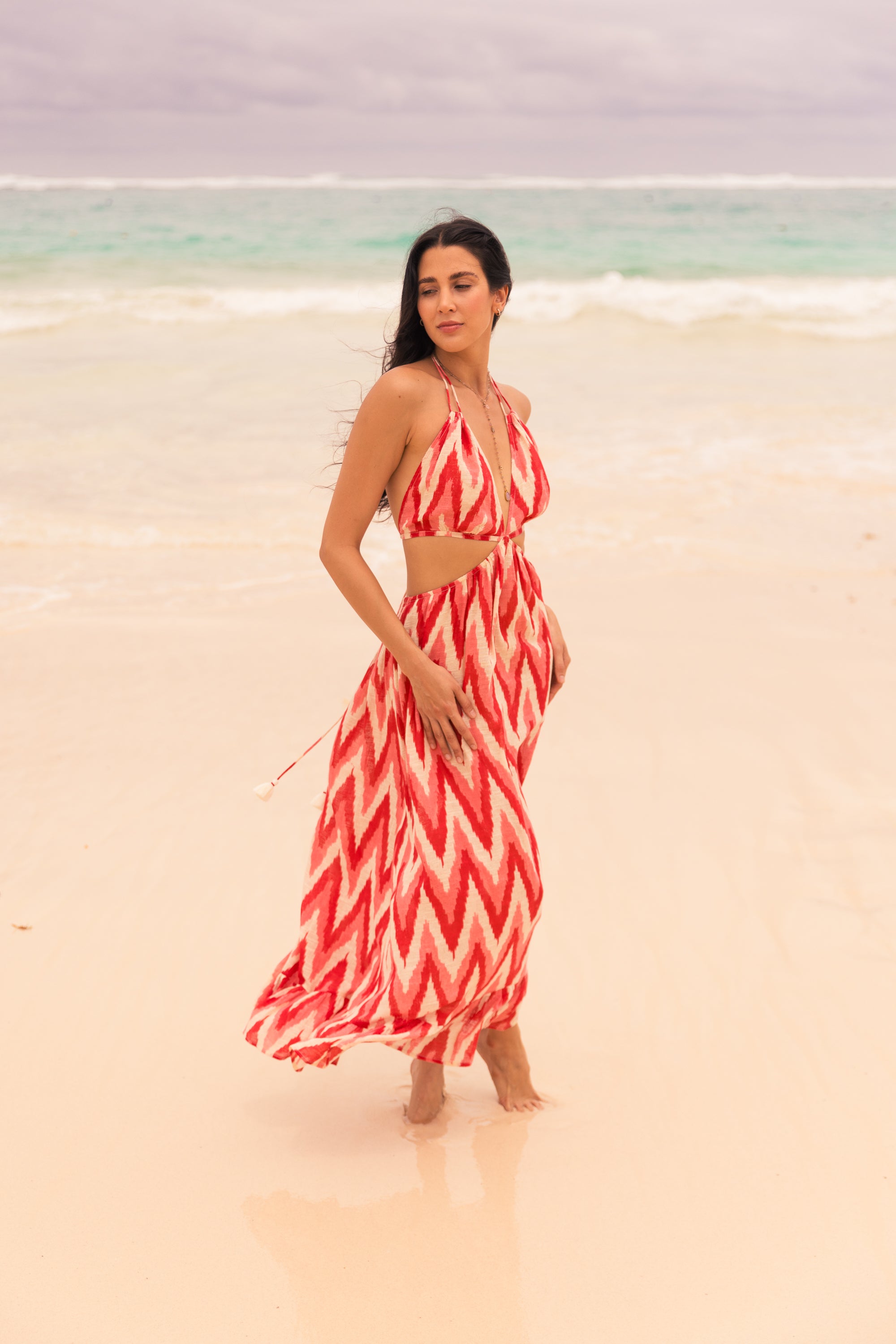 Red Sun Maxi Dress M Red Sun Maxi Dress M