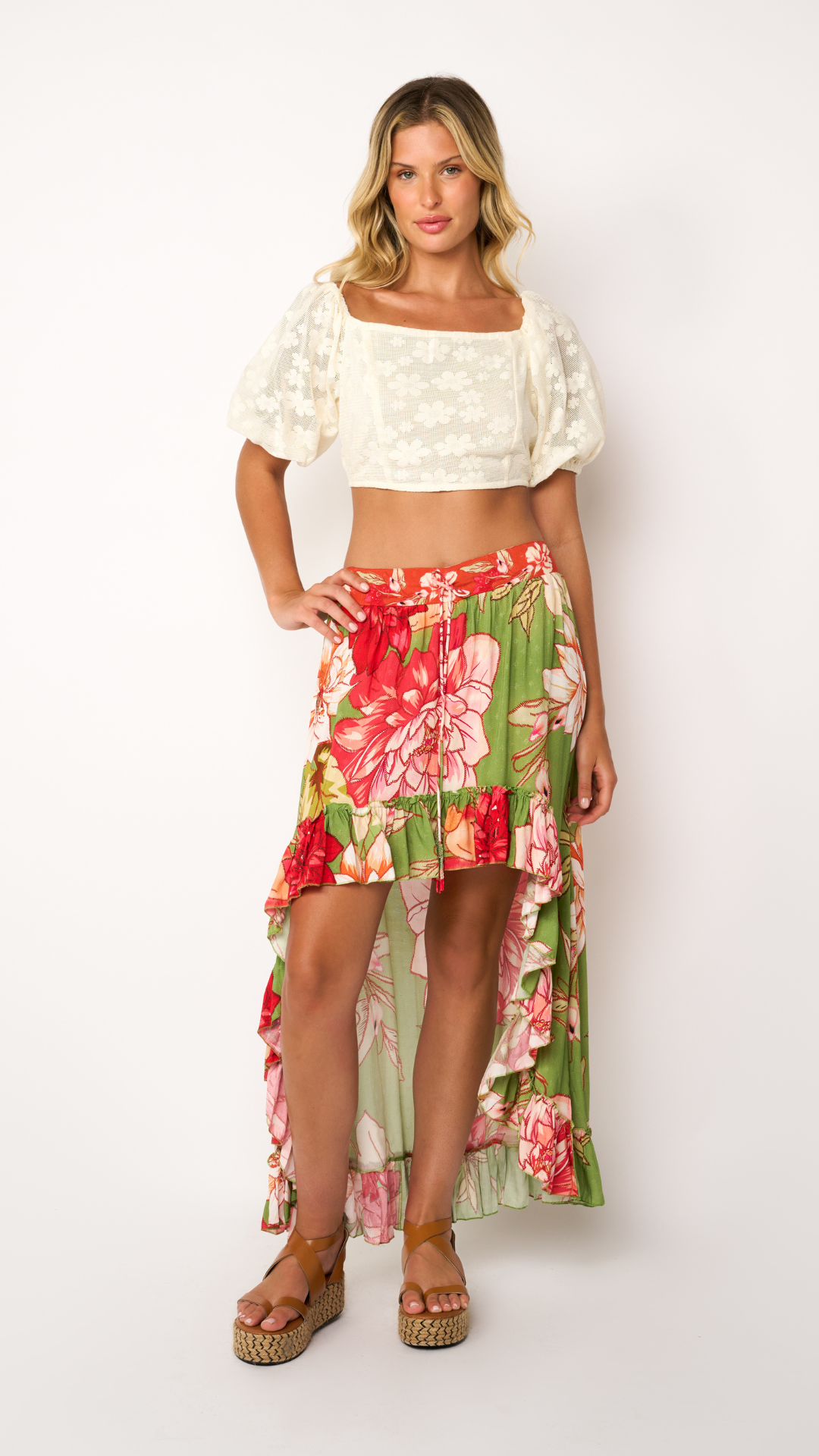 Flora Hi-Low Skirt