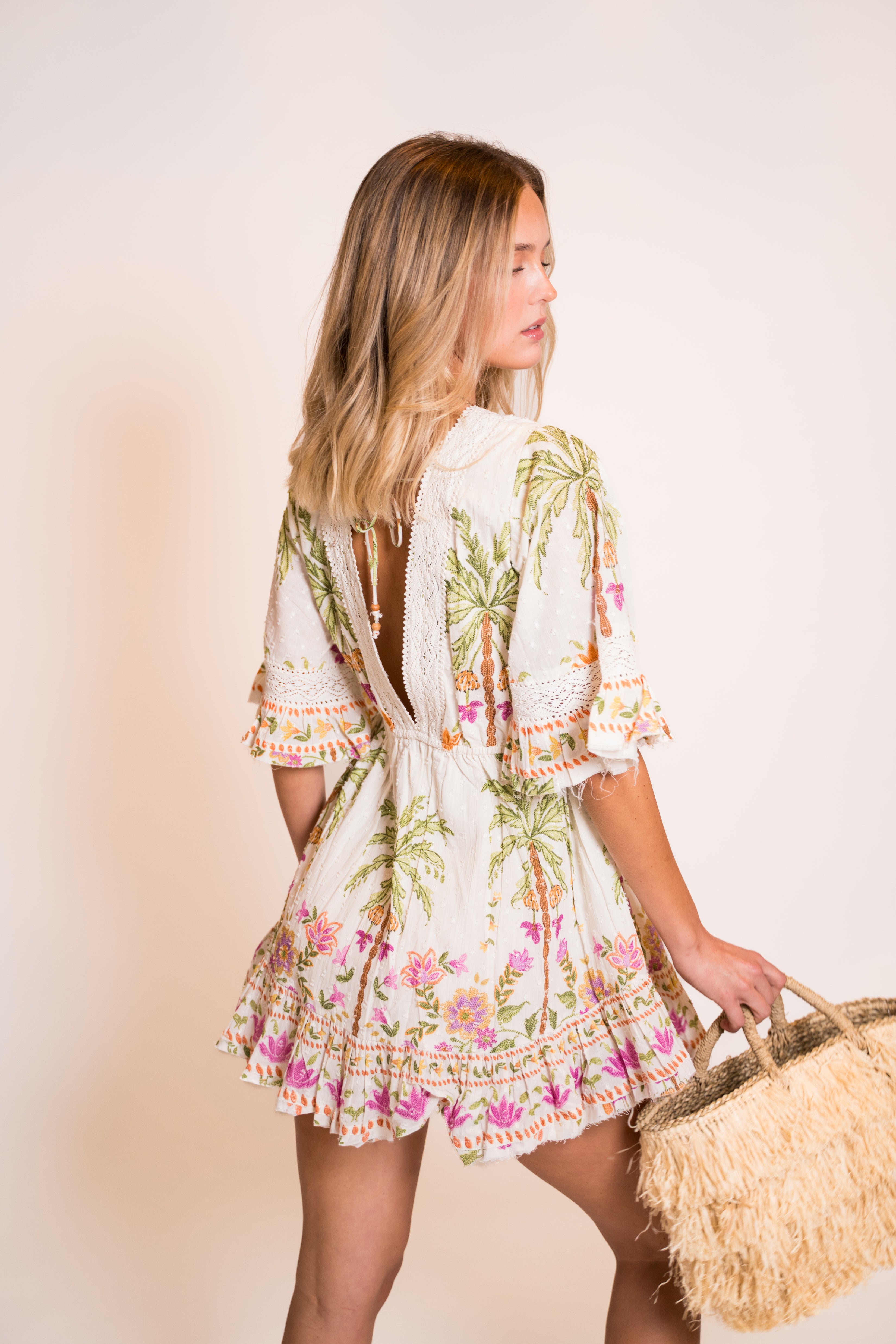 Isla Mauve Mini Dress