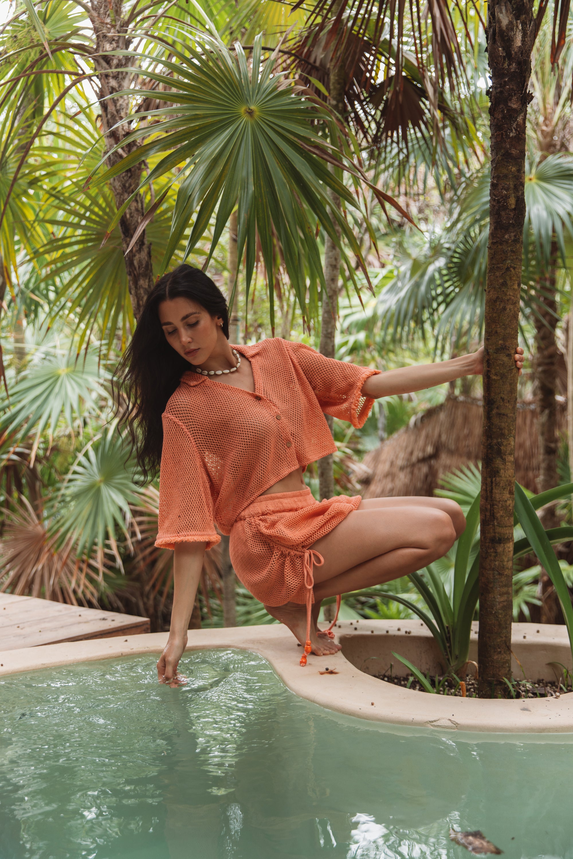 Marina Orange Top