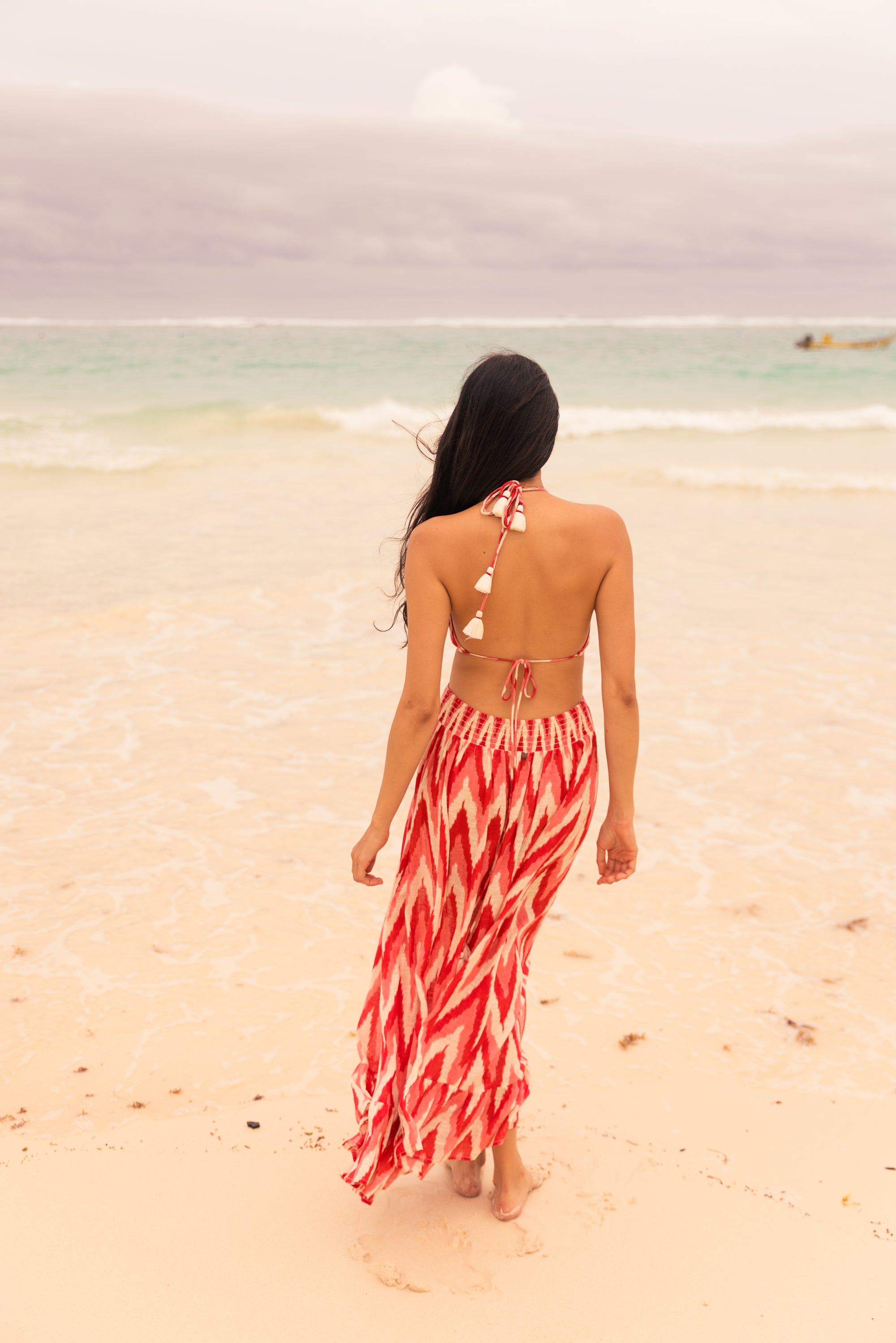Red Sun Maxi Dress M Red Sun Maxi Dress M