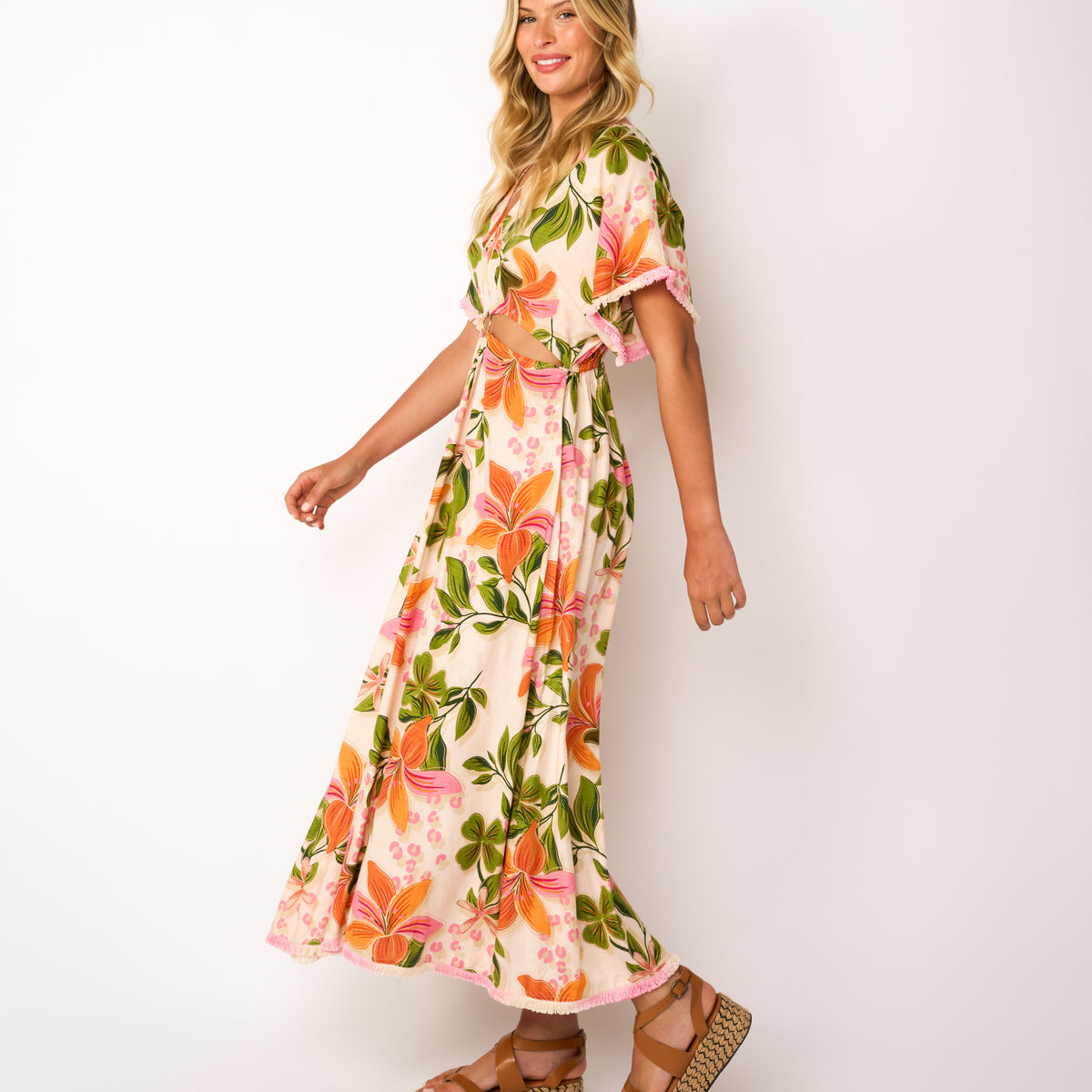 Papaya Maxi Dress
