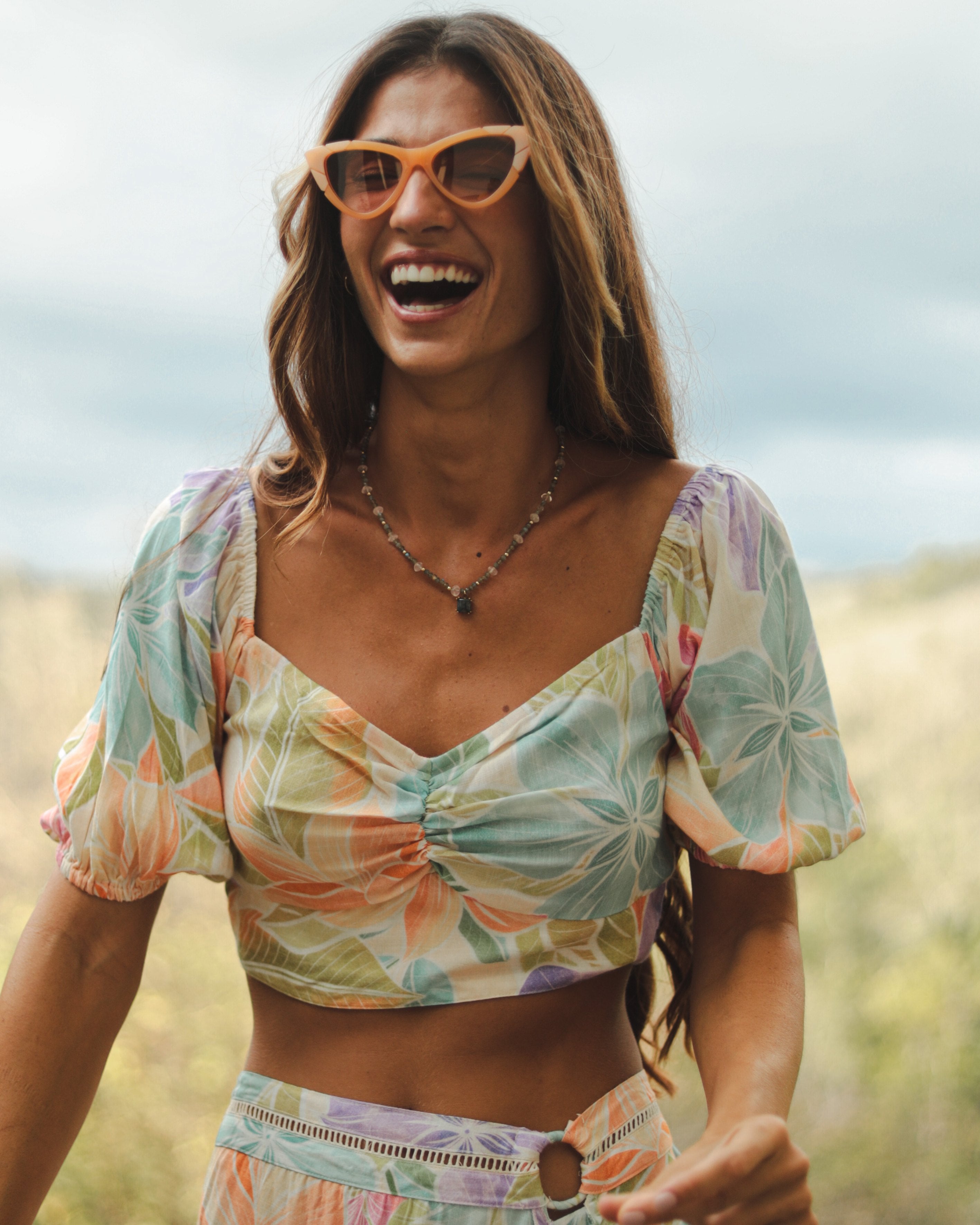 Glowing Bloom Top