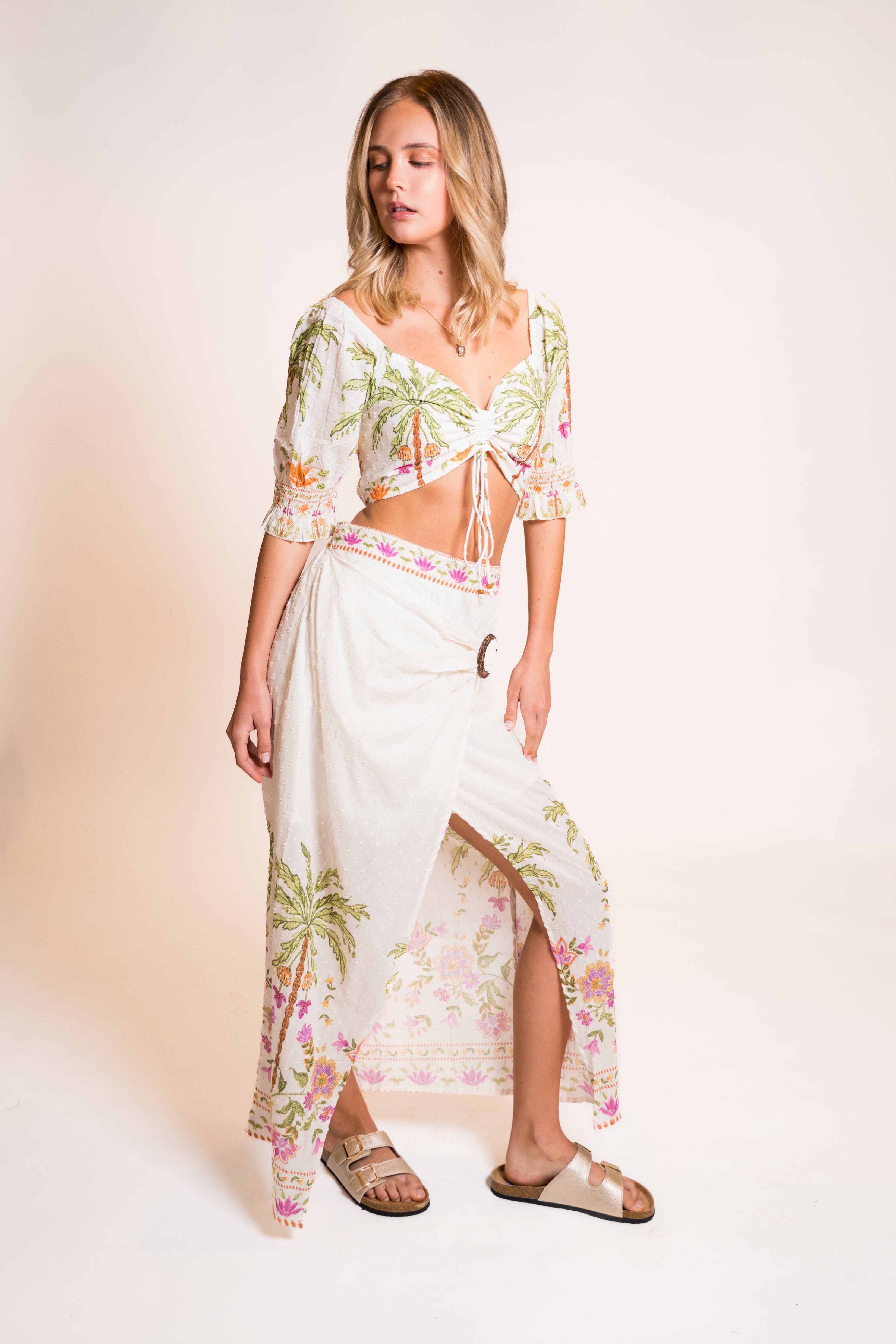 Isla Mauve Midi Skirt