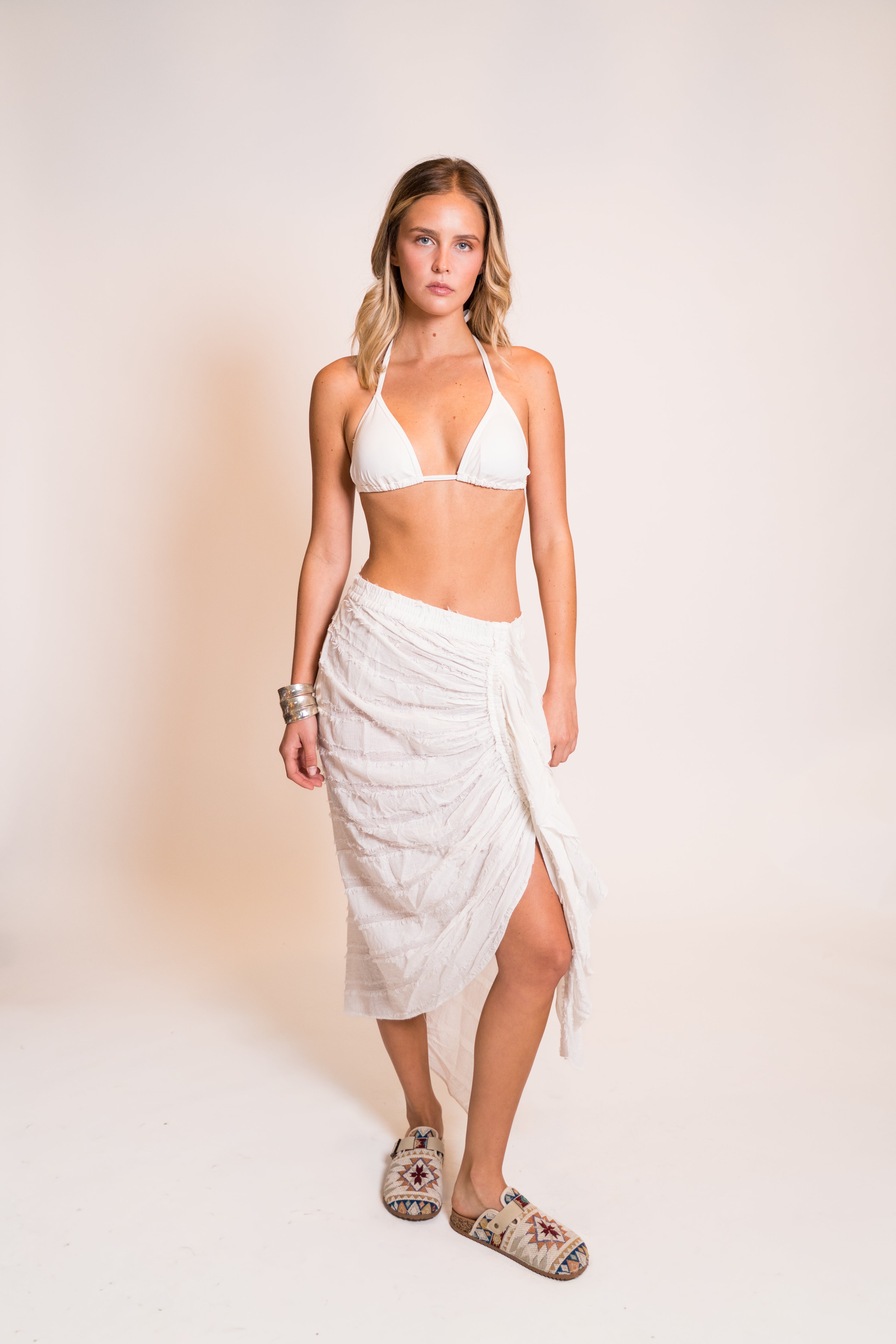 Canvas Midi Skirt